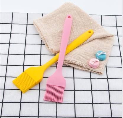 Mobfest ® Food grade Big Silicone Basting Oil Baking Grill Silicone Cooking Cake Brush Silicone Flat Pastry Brush