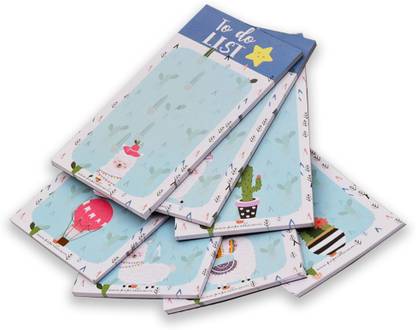Flipkart SmartBuy Notepads for Writing Notes, Office Stationery Items Undated to Do List Planner Pocket-size Note Pad NO 50 Pages