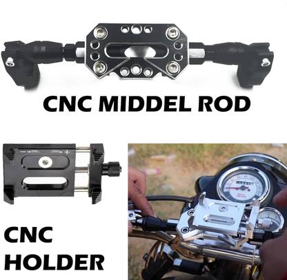 Znee Smart Handlebar GPS Cross Bar Handle Rod With Mobile CNC Holder Handle Bar