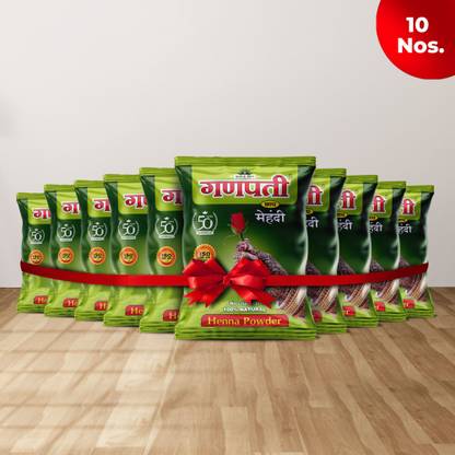 GANPATI CHAP MEHENDI 100GM X 10 Pcs (1KG)