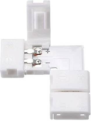 sale sls 2pin-8mm LED Strip Connector Right Angle L Shape (Pack Of 2) L Shape Wire Connector