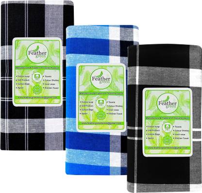 Feather Green Checkered Multicolor Lungi