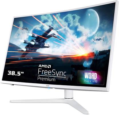 Acer 97.79 cm (39 inch) Curved Full HD LED Backlit VA Panel Monitor (XZ396Q 38.5 Inch 3000R Curve WQHD 2560 X 1440 VA Panel Monitor I 1 MS VRB I)