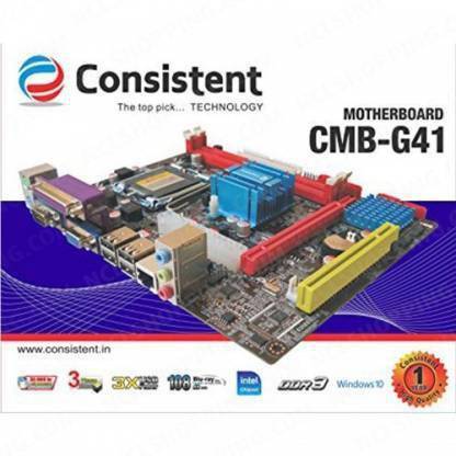 Consistent CONSITENT G41 LGA 775Socket Mini-LPX Intel G41 Chipset DDR5 Motherboard for Desktop