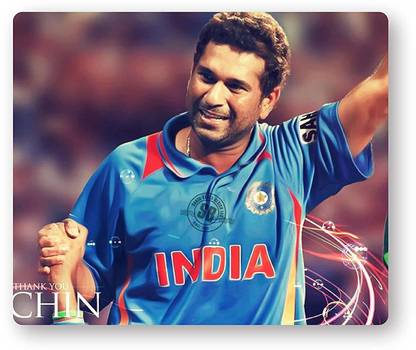 MIKKA Legends Sachin Tendulkar Printed Mouse Pad Compatible PC Laptop Desktop Com7207 Mousepad