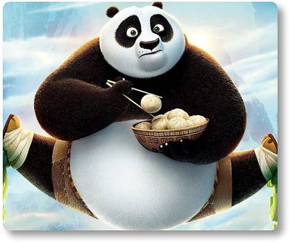 MIKKA Printed Sublimation Eating Kung Fu Panda Mouse Pad Anti Skid Designer Gamin7012 Mousepad