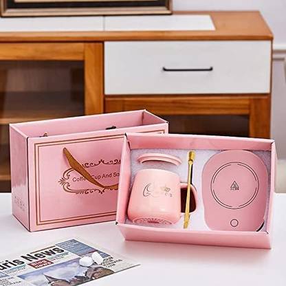HomeCloud Coffee Warmer Automatic Thermostat Temperature Control Electric Cup Heater Glass Coffee Mug