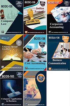 IGNOU बीकॉम्ग हेल्प बुक्स कॉम्बो ऑफर ऑफ BCOC 135 BCOC 136 BCOC 137 BCOC 138 बेगला 137 बिकोला 138 BCOS 183 BCOS 184 IGNOU स्टडी नोट्स फॉर एग्ज़ाम प्रीपेरेशंस विथ सॅाल्व्ड प्रीवियस ईयर पेपर्स (लेटेस्ट सिलेबस) IGNOU बैचलर ऑफ कॉमर्स (CBCS) BCOC-135 BCOC-136 BCOC-137 BCOC-138 बेगला-137 बिकोला-138 BCOS-183 BCOS-184