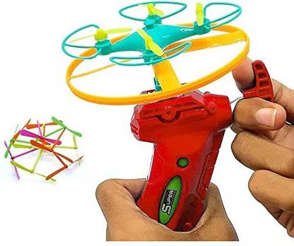 TRENDY&HANDY Flying Deft Copter Toy Dragonfly Flying Saucers Pull String Spinning Wheel