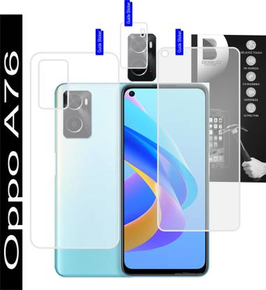 DESIBUZZ Front and Back Screen Guard for Oppo A76, Oppo A76 Camera lens