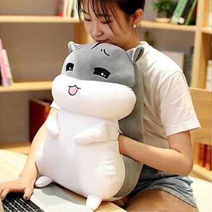 SMCD Stuffed Animal Hamster Plush Toy Cute Plush Soft Pillow Doll  - 35 cm