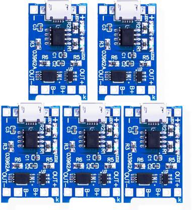 HUBX TP 4056 /TP4056 18650 3.7V LI-ION BATTERY CHARGING MODULE BMS PROTECTION- 5 PCS