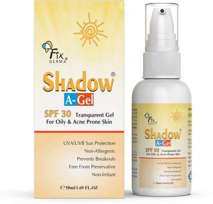 Fixderma Sunscreen - SPF 50 PA+++ SHADOW SPF 30 A Gel