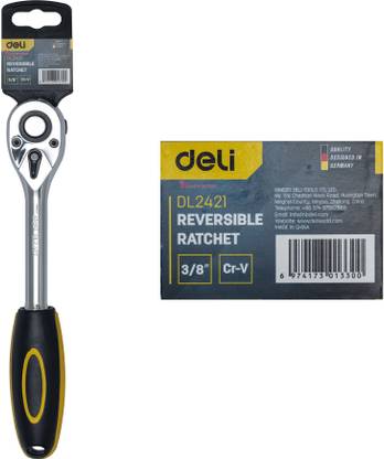 MALFAH ENTERPRISES RACHET WRENCH DL2421 DELI 200MM 3/8" 45T DL2421 DELI Single Sided Rachet Wrench