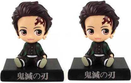 JAINSON MARTIN Combo Of Japanese Character Tanjiro Demon Slayer Bobble Head