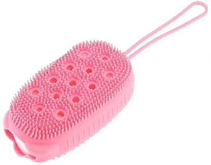 Nivel Silicone Loofah Body Scrubber, Double Sided Rubber Scrub Body Brush