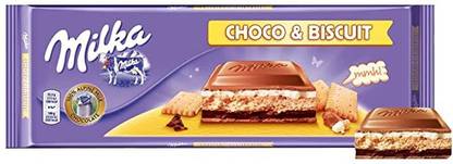 milka CHOCO & BISCUIT 300g Bars