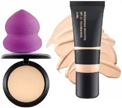 Herrlich COMBO OF SUPER STUDIO FIX COMPACT WITH FIT ME MATTE+PORELESS FOUNDATION WITH BLENDER