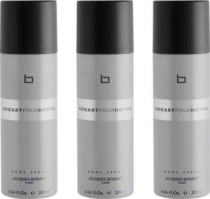 JACQUES BOGART Pour Homme Deodorant Spray 200ml (Pack of 3) Deodorant Spray  -  For Men