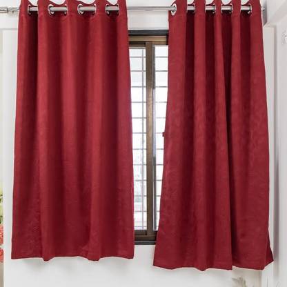 Parda Online 152 cm (5 ft) Polyester Blackout Window Curtain Single Curtain