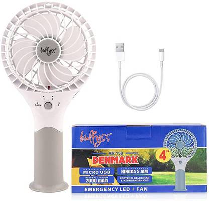 Bulfyss Solid White Hand Fan