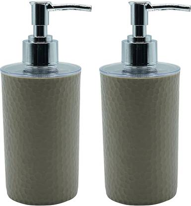shenron Soap Dispenser Bottle Set with Pump for hand wash (Pebble Grey )-Set of 2, 250 ml Soap, Shampoo, Conditioner, Gel, Liquid, Lotion Dispenser