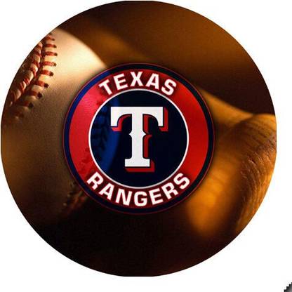 MIKKA Texas Rangers Baseball Round Mousepad Mouse Pad Great Gift Idea RMP2027 Non Slip Base Mousepad
