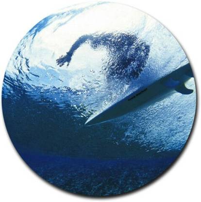 MIKKA Surfing Surf board Round THICK Mousepad Mouse Pad Great Gift Idea Non Slip Base Mousepad