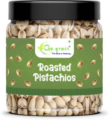 GO GRASS Roasted and Salted Jumbo Size Pistachios | Premium Pistachios