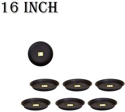 Spylark Heavy Duty Planter Gamla Plate/Saucer Base Plate/Dip Tray for Flower Pot 16 Inch Plant Container Set