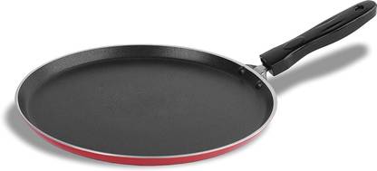 RBGIIT Non-Stick Coating Flat Dosa Tawa Flat Pan 26.5 cm diameter 1 L D-38 Non-Stick Coated Cookware Set