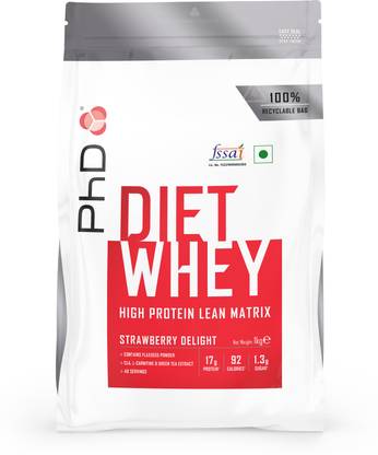 phd Nutrition I Diet Whey I Strawberry Delight 1Kg Whey Protein