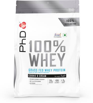 phd Nutrition I 100% Whey I Cookies & Cream 2Kg Whey Protein