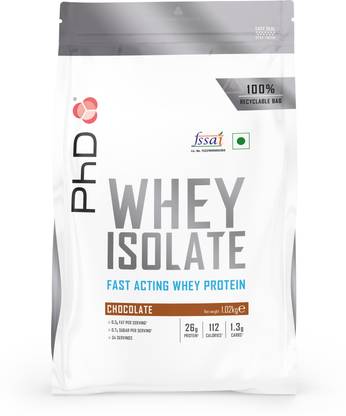 phd Nutrition I Whey Isolate I Chocolate 1.02Kg Whey Protein