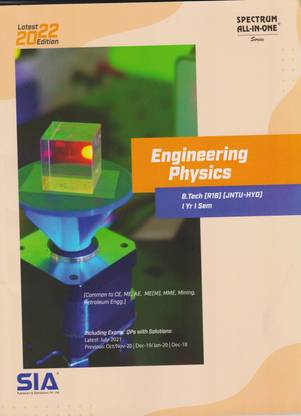 Engineering Physics B.Tech I-Year I-Sem R18 JNTU-Hyderabad Latest 2022 Edition