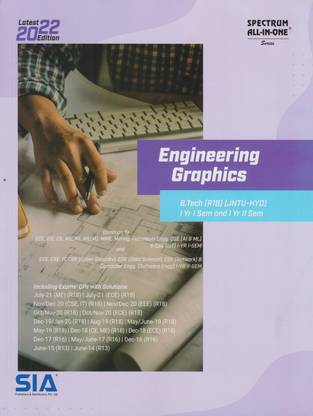 Engineering Graphics B.Tech I-Year I-Sem & I-Year II-Sem (R18) JNTU-Hyderabad Latest 2022 Edition