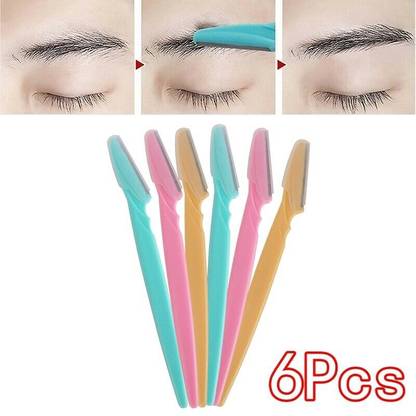 ZURU BUNCH Eyebrow Razor Trimmer Hair Remover 6Pcs Women Face Blades Shaver For Makeup Tool, Women