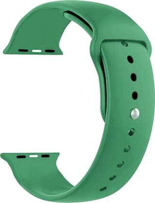 ACM Sliding Watch Strap Silicone Belt for Apple Watch Series 4 44mm Smartwatch Green Smart Watch Strap
