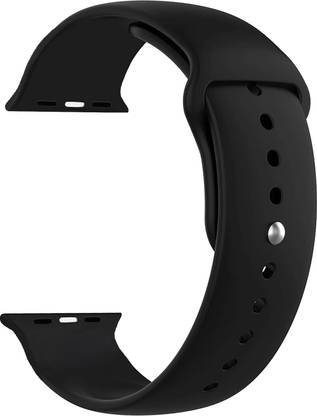 ACM Sliding Watch Strap Silicone Belt for Apple Watch Series 2 42mm Smartwatch Black Smart Watch Strap