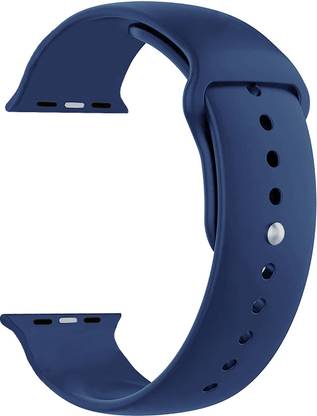 ACM Sliding Watch Strap Silicone for |Apple Watch Series 7 40mm Smartwatch Dark Blue Smart Watch Strap