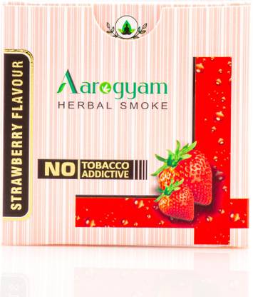 Aarogyam Herbals Tobacco & Nicotine Free Cigarette for Relieve Stress (Strawberry Flavour ) Smoking Cessations