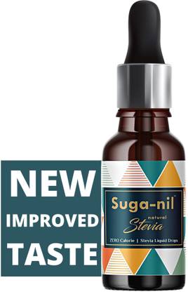 SUGA-NIL NATURAL STEVIA Liquid Drops | Premium Quality | Zero Calorie | Zero GI Stevia Sweetener (Reb A > 97% Pure) | for Diabetics | Keto Diet Sweetener