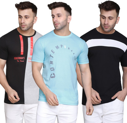 Printed Men Multicolor T-Shirt Price in 