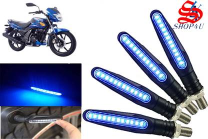 SHOP4U Front, Rear, Side LED Indicator Light for TVS Flame