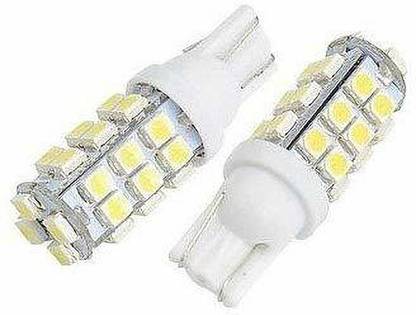 ALLEXTREME LED White T10 28 SMD For Car Wedge Dome Trunk Dashboard Bulb License Plate Light License Plate Light Car LED (12 V, 18 W)