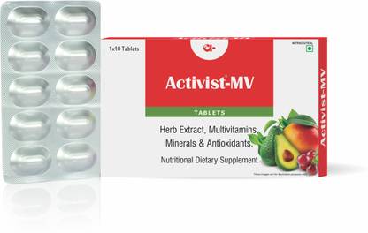 Activist MV Tablet with Vitamins, Mineral & Zinc Nutritional Dietary Supplements