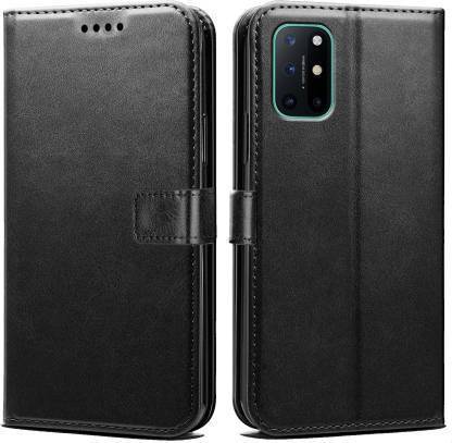 Luxury Counter Flip Cover for 1+ OnePlus 9R 8T Premium Quality |Dual Stiched |Complete Protection| Back Cover