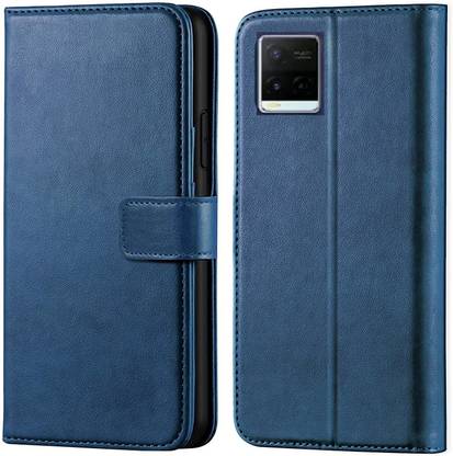 Luxury Counter Flip Cover for Vivo Y21 T 5G Premium Quality |Dual Stiched |Complete Protection| Back Cover