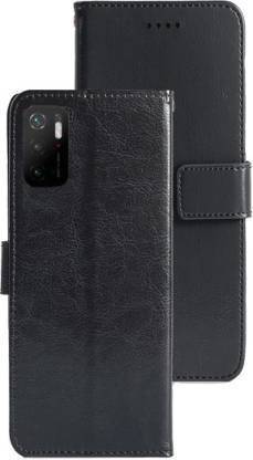 GoPerfect Flip Cover for Xiaomi Redmi Poco M3 Pro 5G |Leather Finish Flip Cover|Inbuilt Stand & Inside Pockets