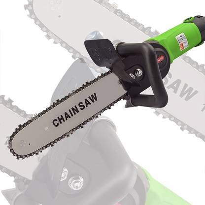 MLD CSA-217 Electric Angle Grinder Chainsaw Adapter 11.5" Chain and Bar Professional Corded Chainsaw